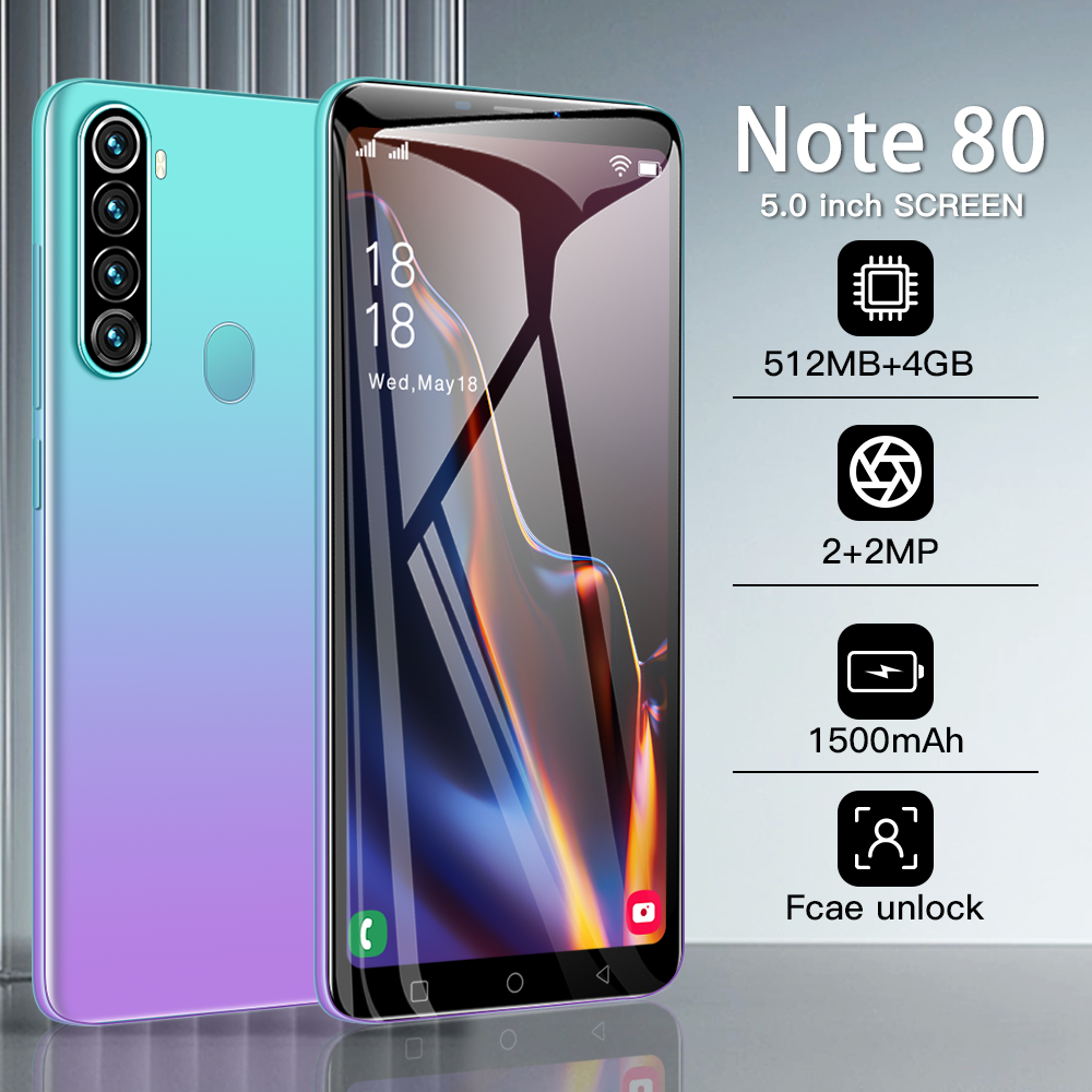 New low-price Note80 HD 5.1-inch full screen 3G mobile phone e-commerce cheap smart phones made in china